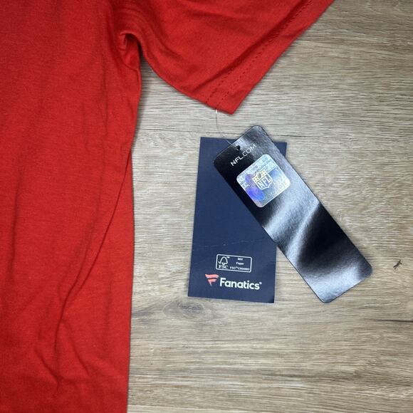 *NEW* Men's L Fanatics Red New England Patriots Repeat Stats T-Shirt Football - Picture 4 of 6